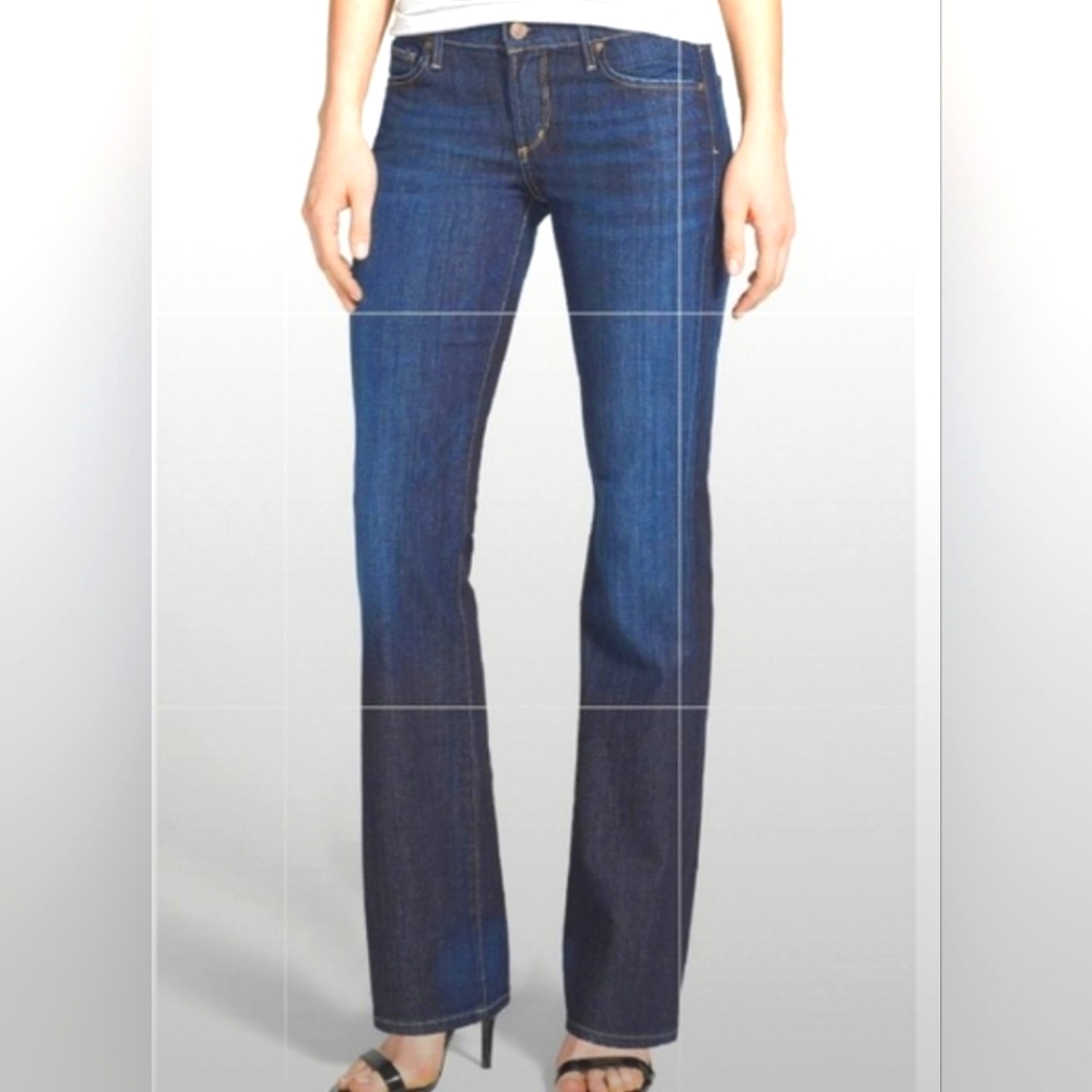 COH DITA Citizens Humanity Bootcut Jeans Low Rise Petite Stretch Medium Blue 29P - Picture 2 of 16